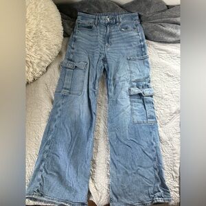 American Eagle Wide Leg Cargo Jeans